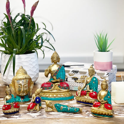 Brass Buddha Figure - Amitabha - 9.5 cm