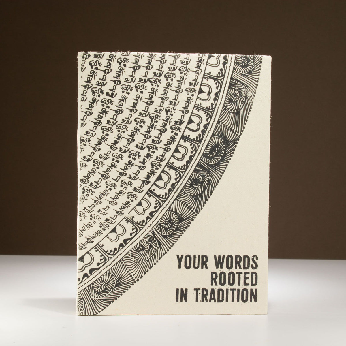 Lrg Lokta Inspiration Notebook (21x15cm) - 45 leafs - Your Words - inc bookmark