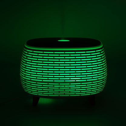 Futuristic Ribbed Aroma Diffuser with Colour-Changing Light