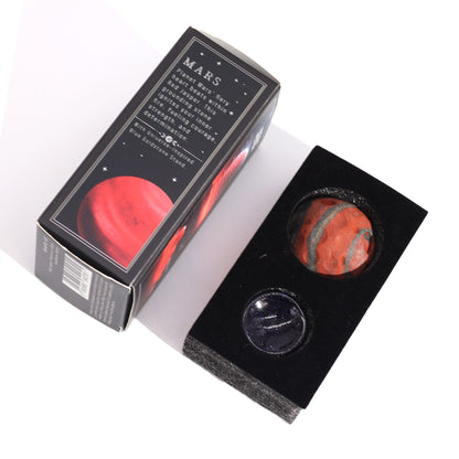 Red Jasper Planet on a Sola Goldstone Stand - 40mm  (30x15mm stand)