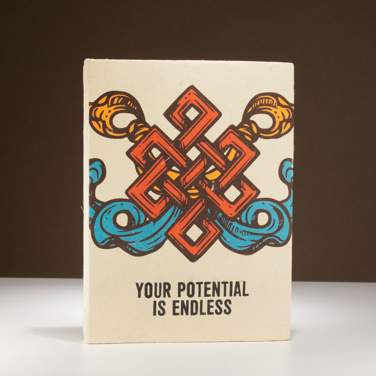 Lrg Lokta Inspiration Notebook (21x15cm) - 45 leafs - Your Potential - inc bookmark