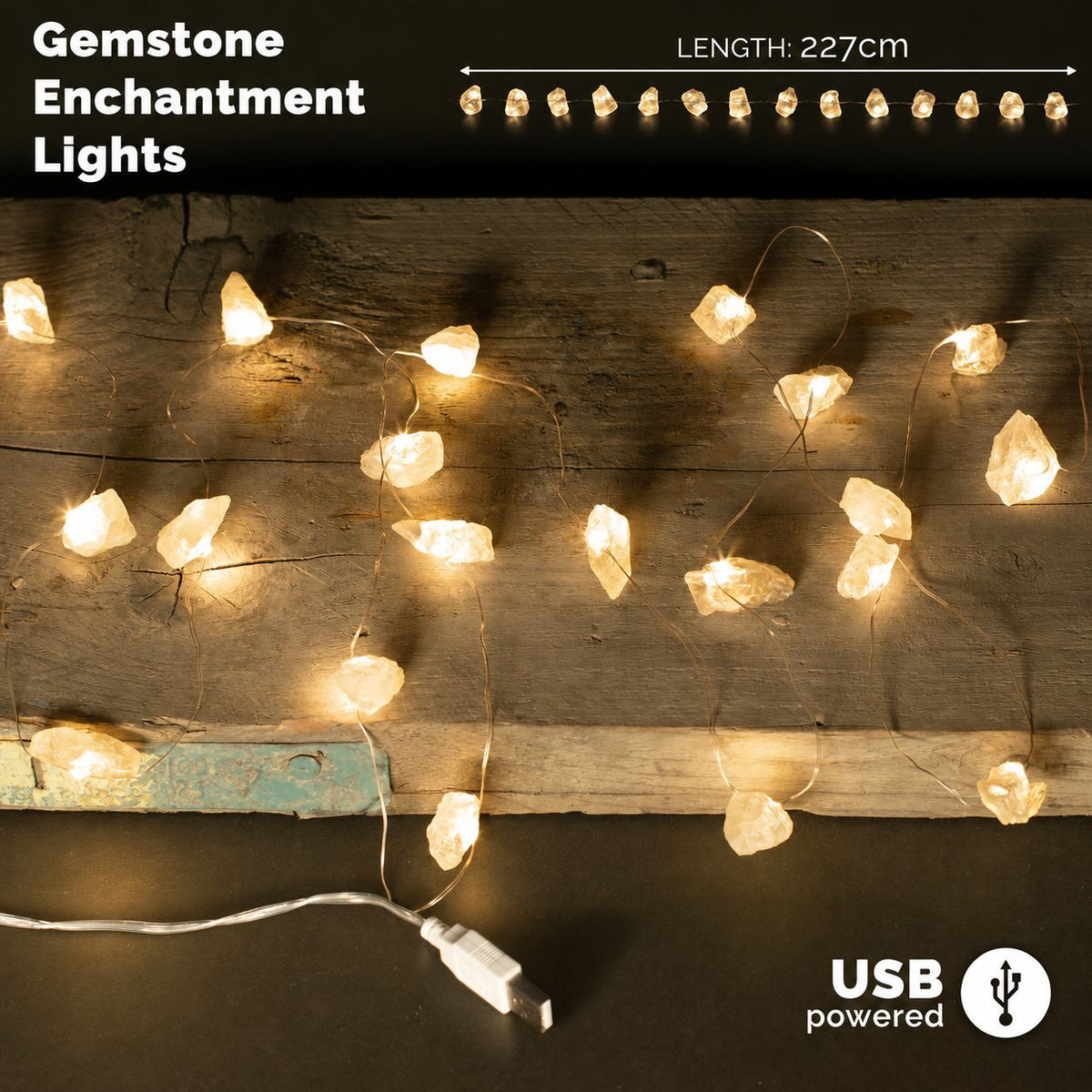 Gemstone Enchantment Lights - Citrine