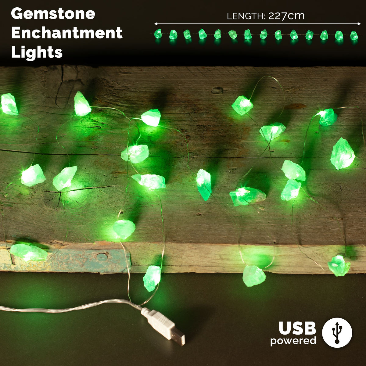 Gemstone Enchantment Lights - Crystal Jade